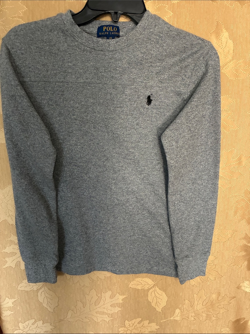 Polo by Ralph Lauren Heather Blue Crewneck Sweater